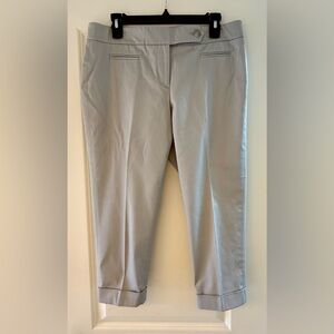 Loft Womens New Tan Capri Pants with cuff